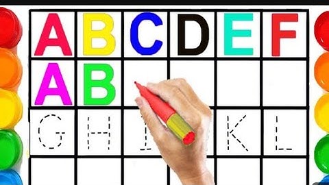 abc song for kids / alphabet drawing for toddlers and kids / a for apple,ant, alligator, arrow #abcd
