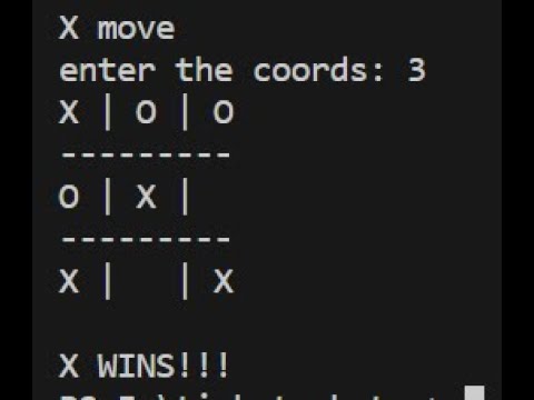 tic tac toe in python