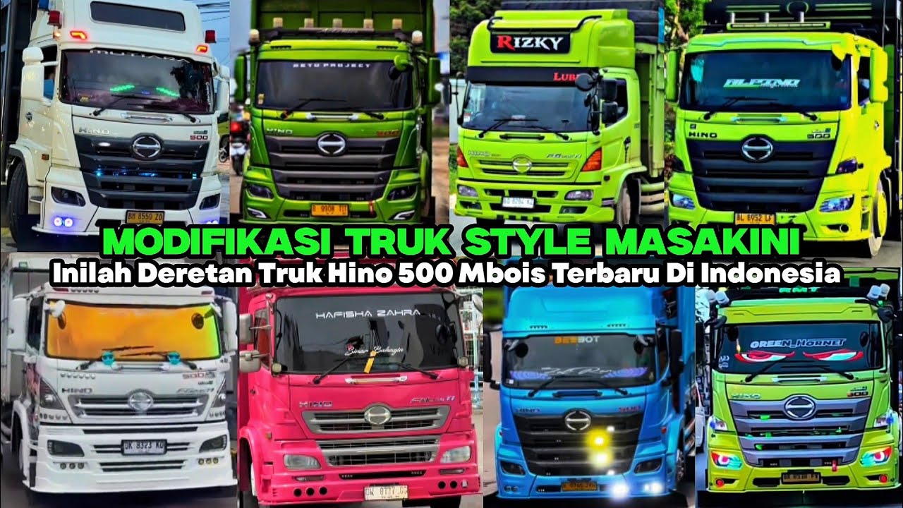 KUMPULAN MODIFIKASI TRUK HINO 500 MBOIS TERBARU DI INDONESIA || DENGAN KONSEP MASAKINI🔥 