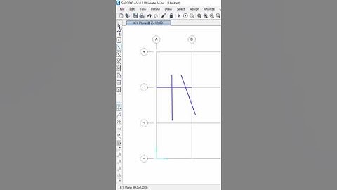 trim and extend in sap2000 v24 #sap2000 #tutorialsap2000 #belajarsap2000