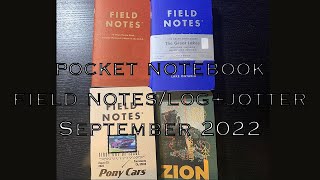 Field Notes The Great Lakes/USPS and Log+Jotter Septemer 2022