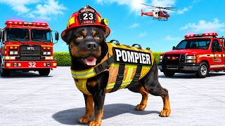 CHOP REJOINT LES POMPIERS SUR GTA 5 !