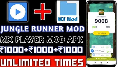 || MX player 🎉 Jungle runnner Full mod APK || All Time first mod app || #paytmlootinmxplayer