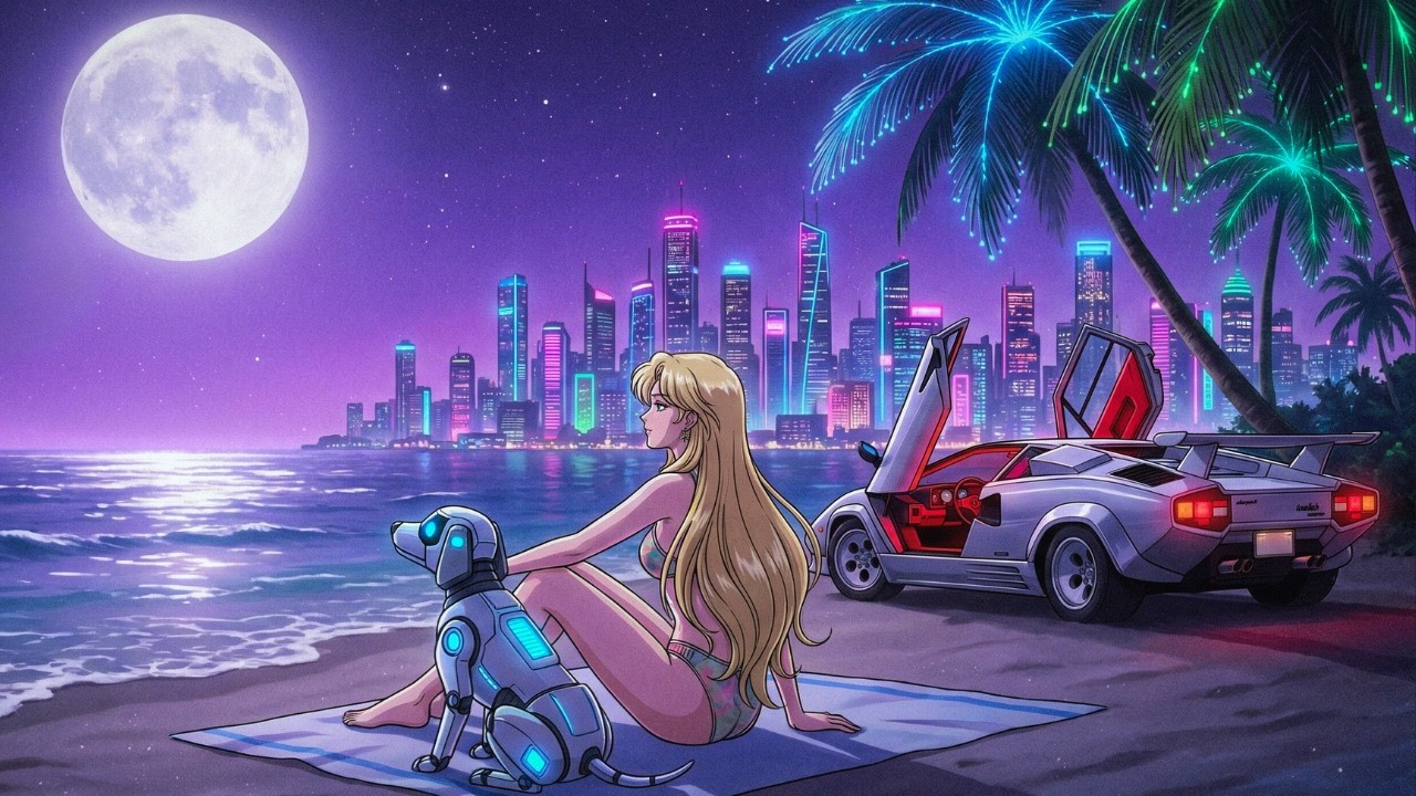 Dazzling Twilight - Synthwave & Retrowave Euphoric 80s Nostalgia Powerful Saxophone and Epic Synths