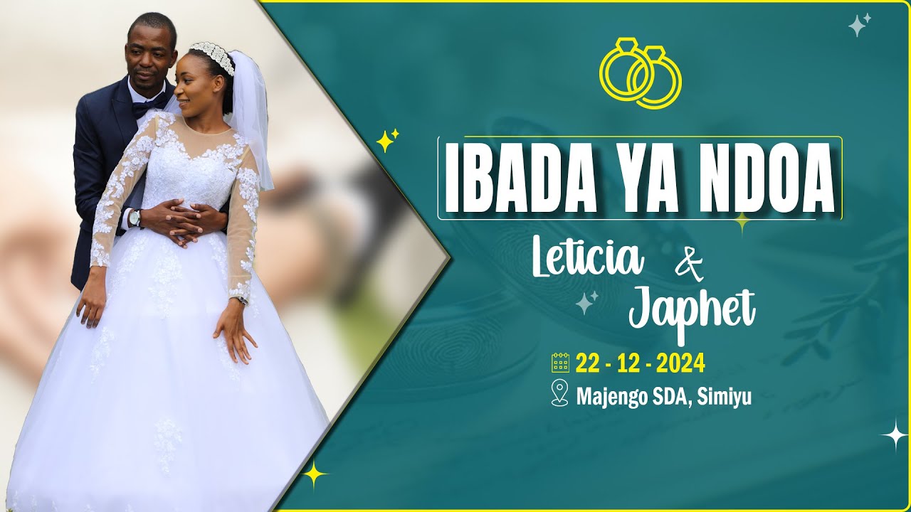 🔴#LIVE: IBADA YA NDOA KATI YA LETICIA NESTORY & JAPHET MADUHU | MAJENGO SDA CHURCH - BARIADI