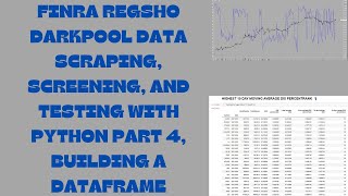 FINRA REGSHO DARKPOOL DATA SCRAPING, SCREENING, AND TESTING WITH PYTHON PART 4, BUILDING A DATAFRAME screenshot 4