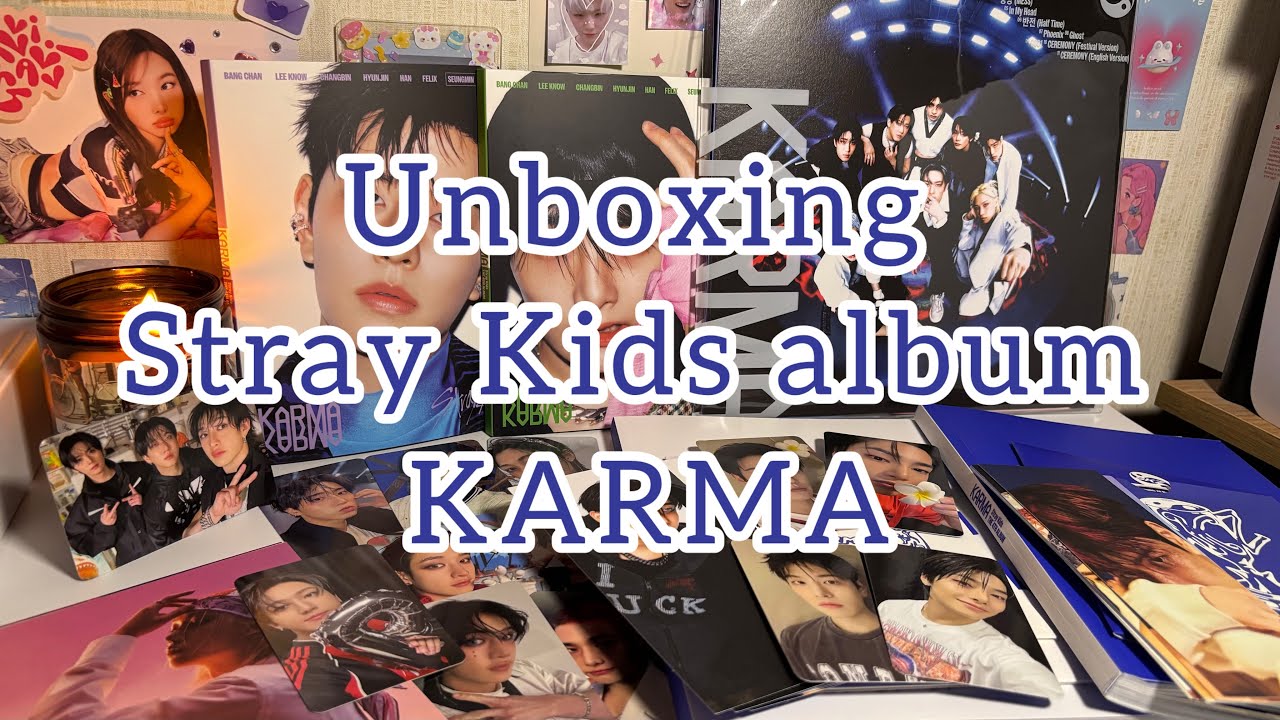 💙⚡️Распаковка альбома Stray kids KARMA | karma ver, ceremony ver,hooray ver, accordion ver