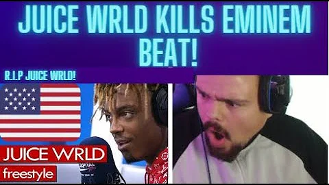 [UK REACTING TO] Juice WRLD Freestyles to 'Just Lose It' by Eminem