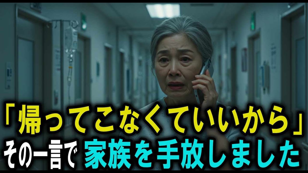 「もう帰ってこなくていい」──病室で捨てられた母が真実で家族を手放した朝