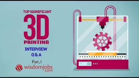 3d Printing Interview Questions and Answers 2019 Part-1 | 3d Printing | Wisdom Jobs