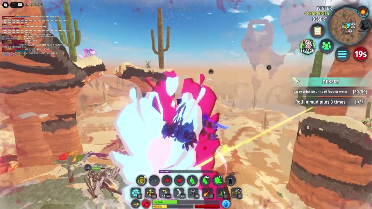 Destroying 4 Calds at once as Novus Warden to prove it needs a nerf - Creatures of Sonaria