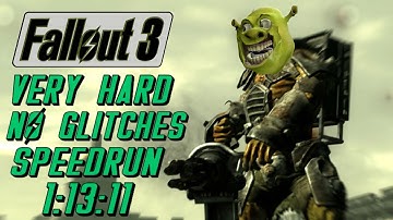 Fallout 3 Speedrun | Very Hard Glitchless in 1:13:11