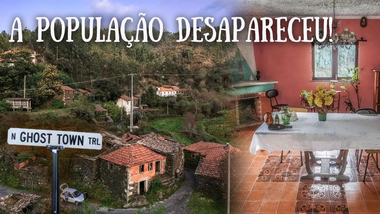 Cidade fantasma esquecida nas montanhas portuguesas | Casas cheias de coisas