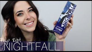 Pulp Riot Nightfall | Dark Blue Hair Color Swatch