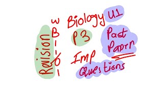 Biology unit 1 AS level EDEXCEL past paper revision video... Part 3 