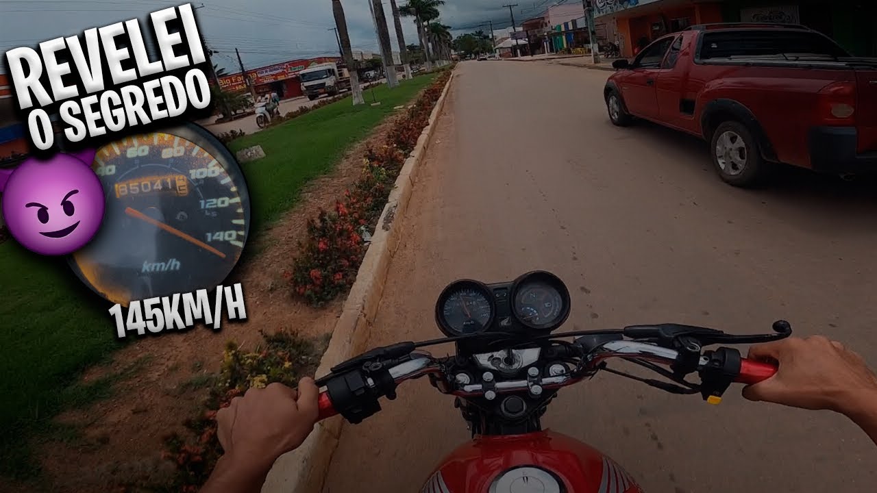 Revelei o segredo da minha moto original pegar 145 KM/H