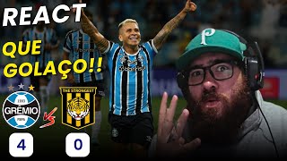 React Gremio 4x0 The Strongest | Melhores momentos | Gols | Libertadores