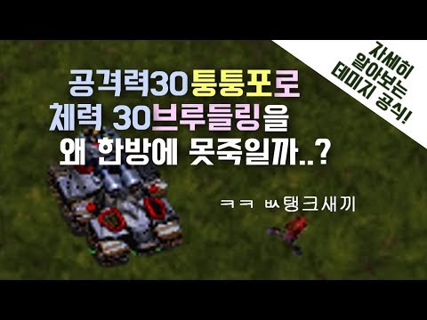 <strong>스타1</strong> : 유닛들에게 데미지가 적용되는 방법 [ 데미지공식 ]