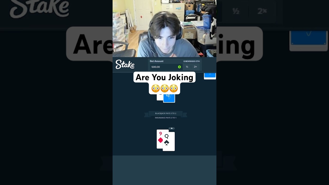 Original blackjack on stake unbelievable 😳 