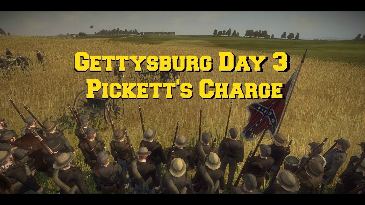 Napoleon total war Gettysburg day 3 Pickett's charge YouTube