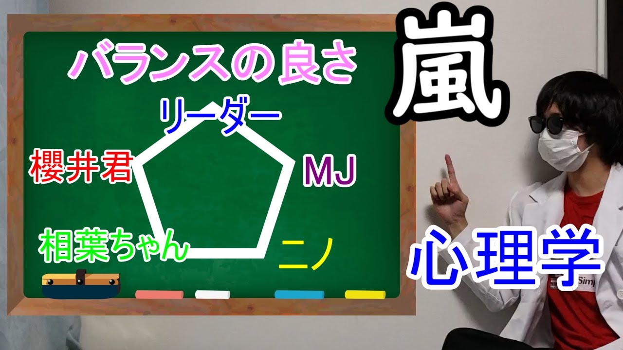 嵐研究所 嵐の魅力 バランスの良さ を心理学的に解説 令和にしやがれ Youtube