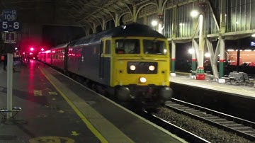 CLASSIC LOCO: 47270 at Preston on 5Z39 Scarborough to Carnforth, 47746 on the rear on 18/11/25