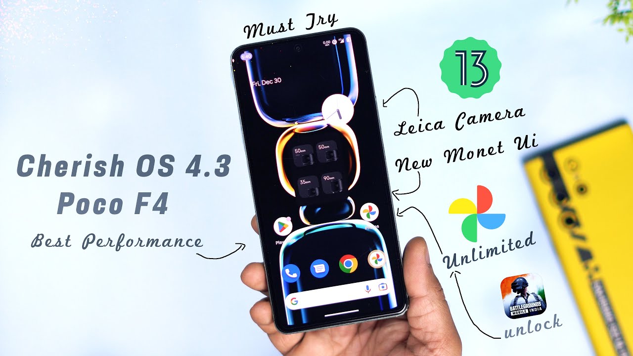 Must Try : Official Cherish OS 4.3 for Poco F4 Review, New Monet Ui, Better Performance, 90Fps..