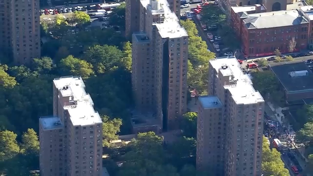 Explosion causes collapse at NYCHA apartment building - YouTube