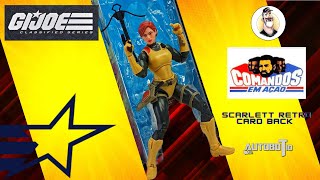 Scarlett Retro GI Joe Cartelado - Action Figure Classica