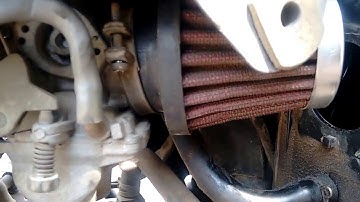 The sound of K&N filter  in apache rtr 160.