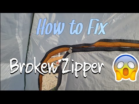 How to Fix zipper on a tent