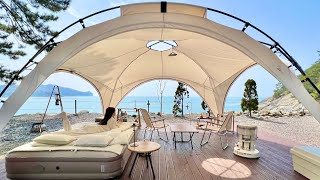 тихий звук волн в течение всего дня 🌊. 360° Овершеллинг Opennes Panamarra View Tent Camping