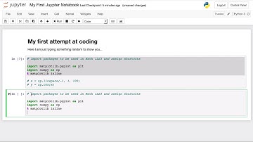 Getting Started in Jupyter Notebook