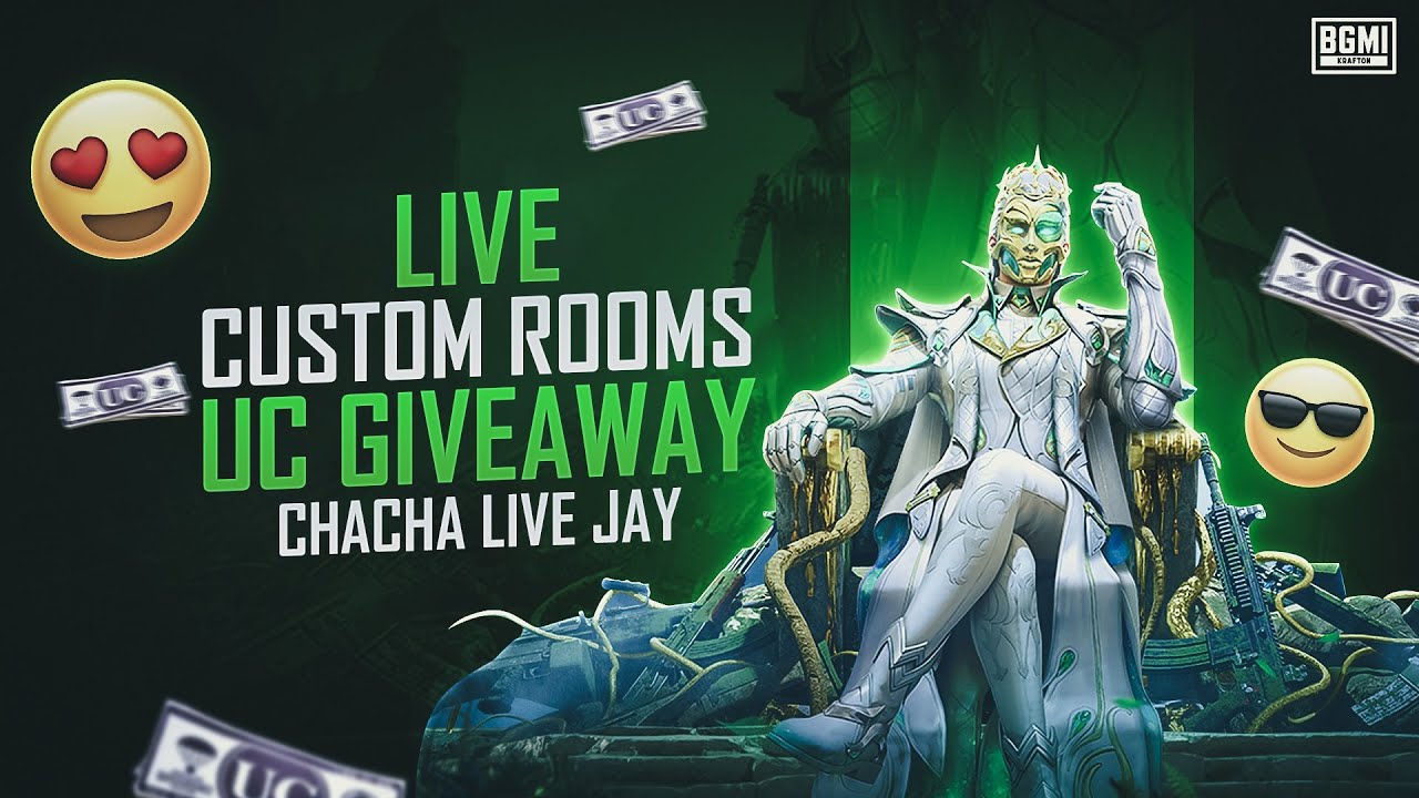 CHILL STREAM WITH CHACHA LIVE JAY || 365 UC GIVEAWAY CUSTOM ROOM || PUBG MOBILE LIVE