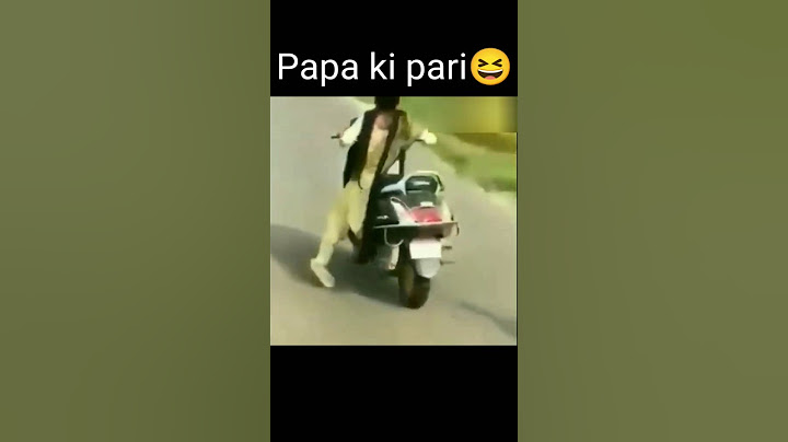 Papa ki pari scooty se giri 😂😂