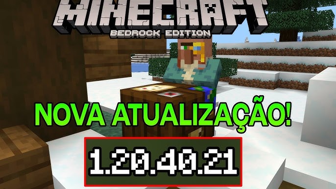 MINECRAFT PE 1.20.30 OFICIAL - NOVA TELA, DESBLOQUEIO DE RECEITAS