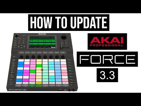 Akai Force Update Tutorial Firmware 3.3 With USB Cable