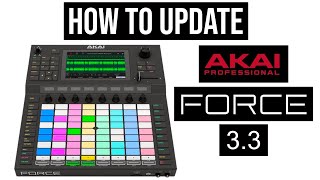 Akai Force Update Tutorial Firmware 3.3 With USB Cable
