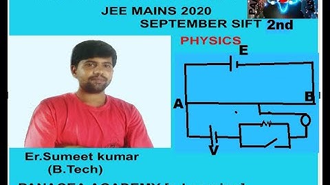 JEE Main 2020 Question Paper  Analysis [Physics] 🧐 (2nd Sep Shift-2) | sumeet sir||Panacea academy