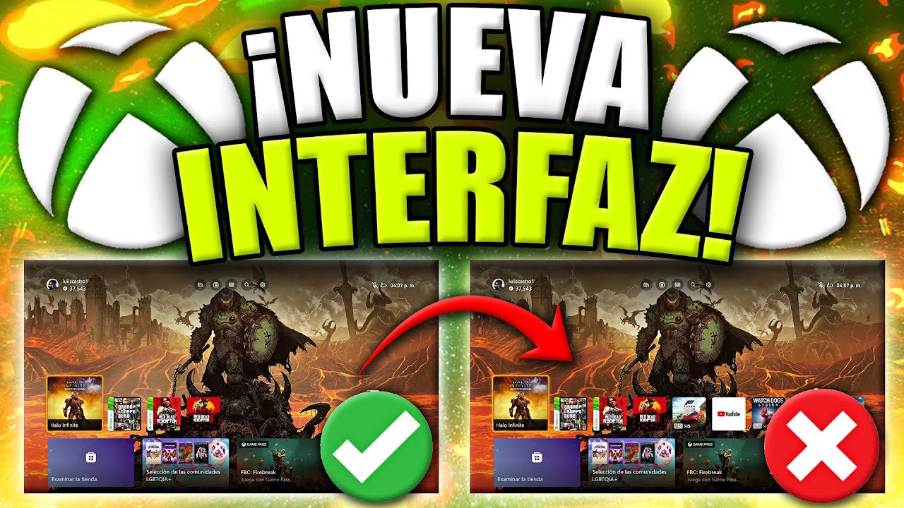 ✅ Asi es la NUEVA INTERFAZ de XBOX en 2025 😎 (Xbox Series X|S y Xbox One)