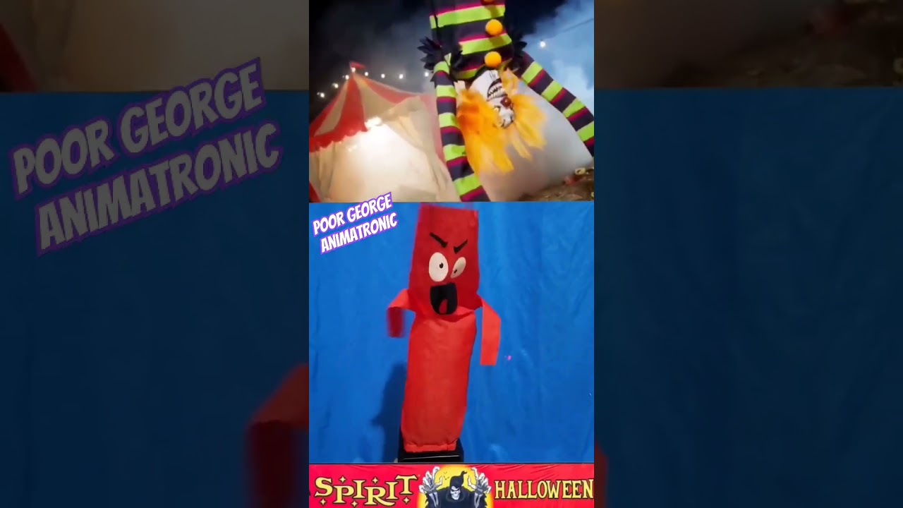 Spirit Halloween 2023: New Poor George Animatronic Wacky Tubey Air Dancer Reaction! 