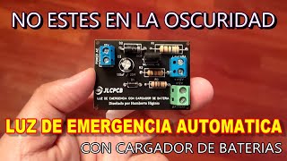 ✅ NO ESTES EN LA OSCURIDAD CONSTRUYE TU PROPIA LUZ DE EMERGENCIA AUTOMATICA CON CARGADOR DE BATERIAS