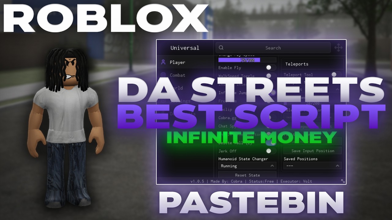 Rostreets Script BEST Da Streets Script Roblox | Infinite Money, Aimbot, ESP, Fly & More ...