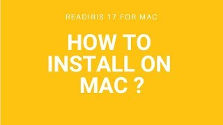Readiris 17 Mac: How to install on Mac?