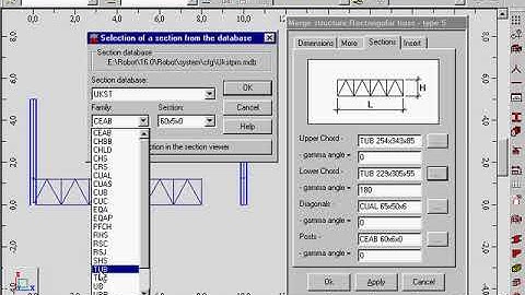 Autodesk Robot structural analysis - library structures truss