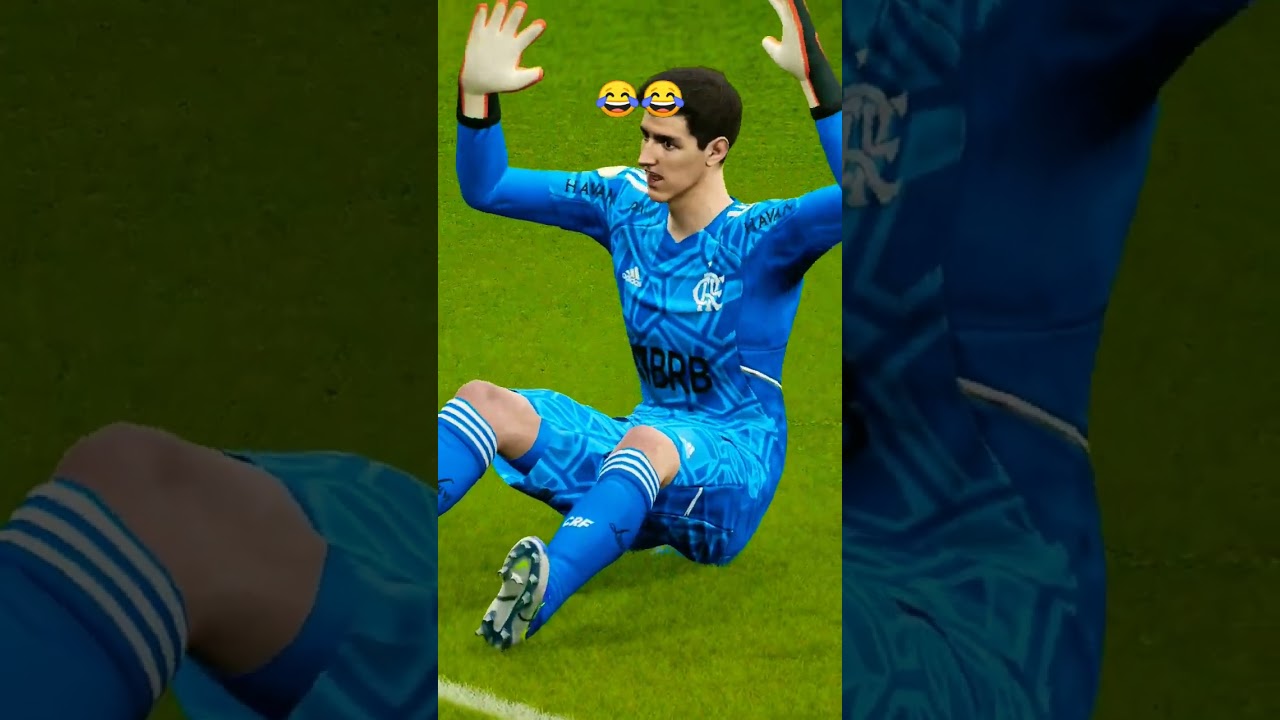 🔴COURTOIS FICANDO 🤬 COM ZAGA AP&Oacute;S DEFESA ESPETACULAR CHUTE DO ANTONY EFOOTBALL 22 #shorts