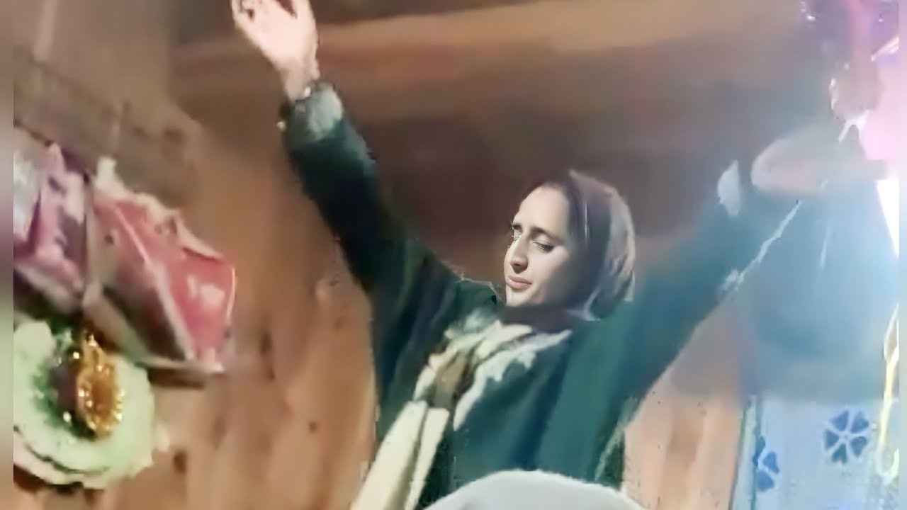 check this interesting cultural dance by a women on a cultural pahari song