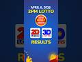 2PM Lotto Result Today April 6 2026 RECAP PCSO 