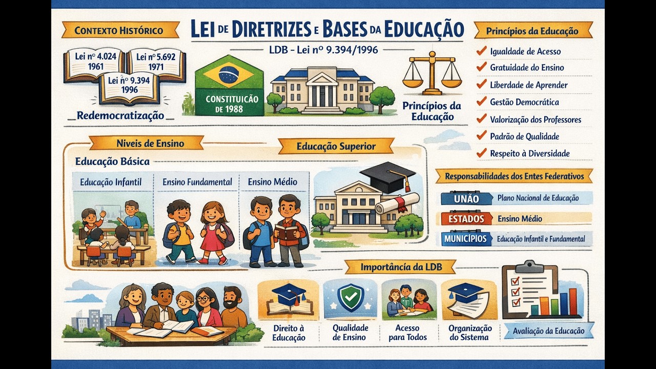 A Lei da Educação Brasileira