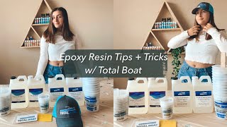 Epoxy Resin Tips + Tricks w/ Total Boat Table Top Epoxy!